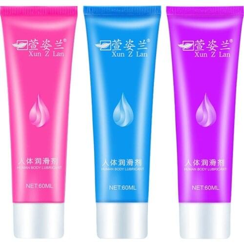 60ml New Lubricants Oil Vagina Sex Toys for Adults Silk Touch Anal Lubricant Water-based Lubricating Oil 3 Colors