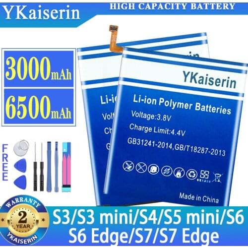 Battery For Samsung Galaxy S5 S S2 S3 mini S4 S6 S7 Edge S8 S9 Plus SM G 900/930/920/900S/950/925 i9000 EB BG900BBE Battery