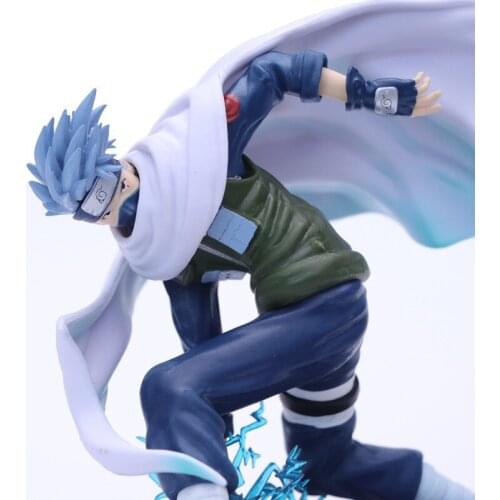 16.5CM Naruto Six Generations Hagaki Cloak Kakashi Thousand Birds Raicchi Anime Figure Boxed Anime Toy Boxed Model