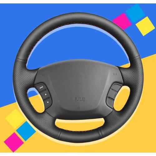 Auto Braid On The Steering Wheel Cover for Hyundai Sonata NF 2005-2006 Kia Carens 2007 2008 2009 2010 Car Braiding Covers Goods