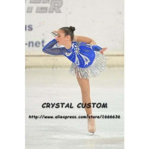 Figure Skating Dress For Children Graceful New Brand Competition Figure Skating Dress Custom DR4012