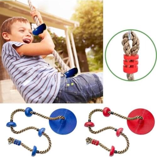 Disc Monkey Swing Rope Safe Indoor Outdoor Plastic Hanging Swing Set Kid Toy Jungle Gym Kingdom Disc Swing Seat with Platform