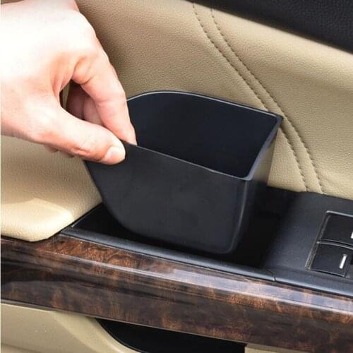 FOR Honda Accord 8th 2008 2009 2010 2011 2012 ABS black Car door storage box cover trim 2pcs