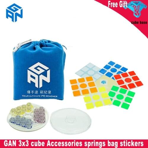 GAN 3x3 Magic Cube accessories stickers for gan356 springs bag for gan356 air sm Flannel Gan cube Bags