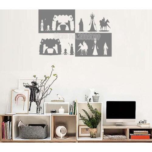 Art Chess Monsters Cartoon Pattern Wall Sticker For Living Room Mural Removable Vinyl Modern Interior Decor Creative Decal LC185