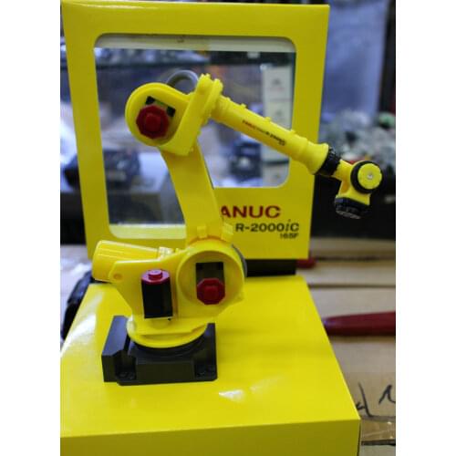 Exquisite Robot 3D Model 1:10 Scale FANUC R-2000iC-165F Manipulator Arm Model Vertical Multiple-Joint for Collection,Decoration