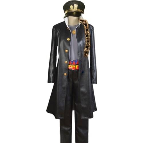 JoJos Bizarre Adventure Stardust Crusaders Kujo Jotaro Uniform Tops Pants Outfit Anime Customize Cosplay Costumes