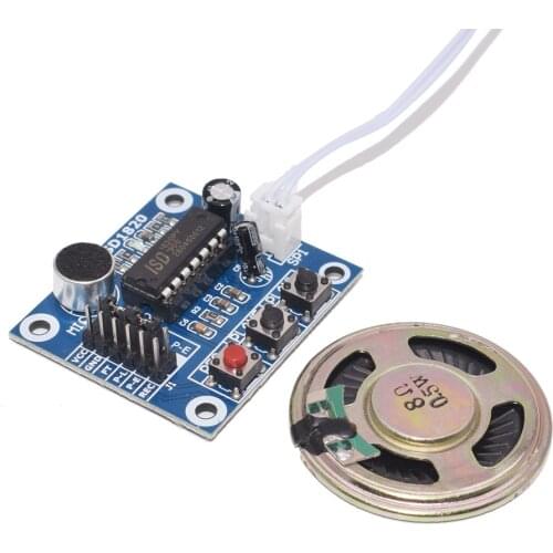 ISD1820 Recording Module Voice Module Telediphone Voice Module Board with Microphones+Loudspeaker for arduino