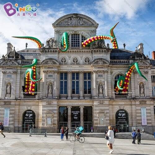 Ocean theme inflatable octopus tentacles for building decoration / giant green tentacle balloons for sale - toys