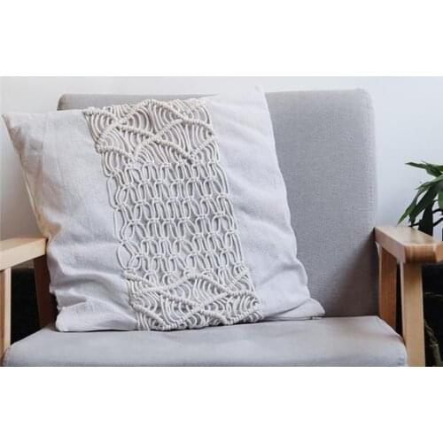 Macrame cushion cover Bohemian throw pillow cover / wedding decorative cushion sham custom size and color