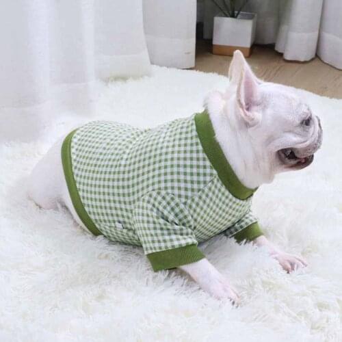 Pet clothes autumn and winter sweater fat dog short bulldog pug pet clothes dog clothes warm stretch medium and small dog clothe