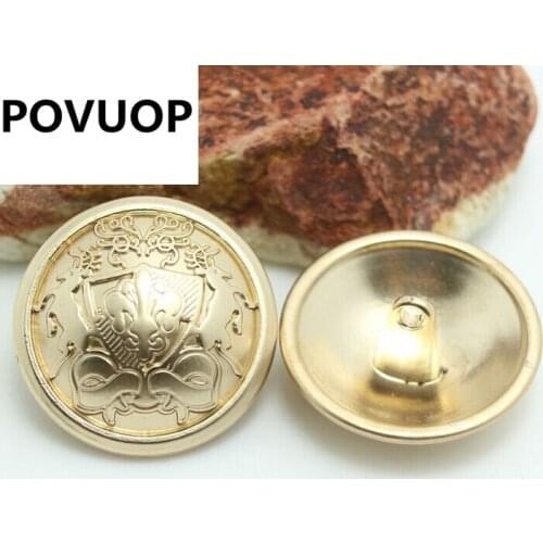 POVUOP metal button Sweater windbreaker jacket buttons 100 PCS 20mm button high quality