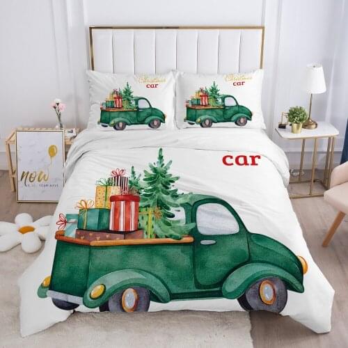 Luxury Duvet cover set Europe Queen King Size 3D Bedding set Print Bed linen Comfortable Quilt cover Bed Set Nordic car