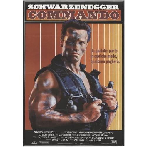 Commando Movie Art print Silk poster Home Wall Decor
