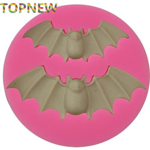 Halloween Bats Silicone Mold Hallowmas Fondant Cake Decorating Mold Sugarcraft Food Safe Polymer Clay Resin Cookie Butter