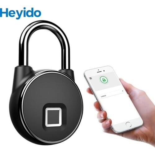 Tuya Smart Lock Fingerprint Padlock Smart Padlock Cabinet Lock Dormitory Anti-Theft Lock USB Rechargeable Security Keyless Lock