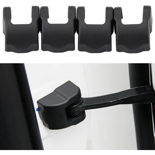 VCiiC 4 Pieces ABS Car Door Lock Protection Cover Door Lock Sticker For Ford Focus 3 ST RS MK3 Fiesta MK7 Car Protector