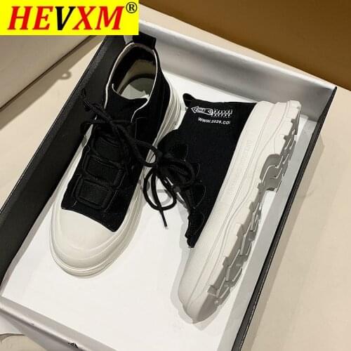 Women High Top Canvas Shoes Woman Platform Sneakers New Designers Orange Casual Shoes Fashion Brand Chunky Sneaker Ladies Lacing