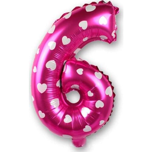 40 Inch Heart Shaped Pink New Year Wedding Festival Decoration Digital Aluminum Foil Balloon Large Digital Aluminum Foil Balloon