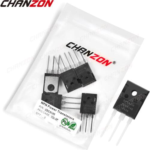 5pcs 2SC4140 TO-3P NPN Power Transistor Bipolar Junction BJT Powerful Triode Tube Fets 18A 400V DIP DIY Integrated Circuits