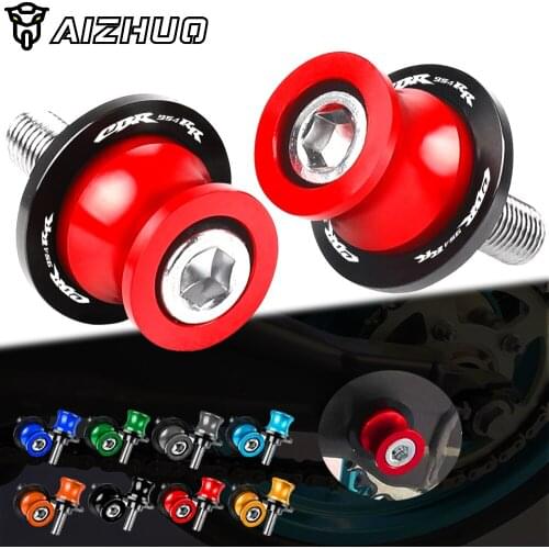Motorcycle Accessories FOR HONDA CBR954RR CBR954 RR 2002-2003 8MM Swingarm Slider Spool Stand Screw CNC Aluminum CBR 954 RR LOGO
