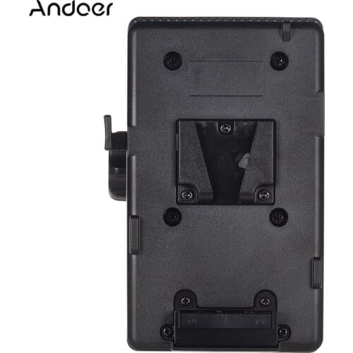 Andoer V Mount V-Lock Battery Plate Adapter Power Supply System D-tap Connector W/ Clamp for Sony Camera BP Battery