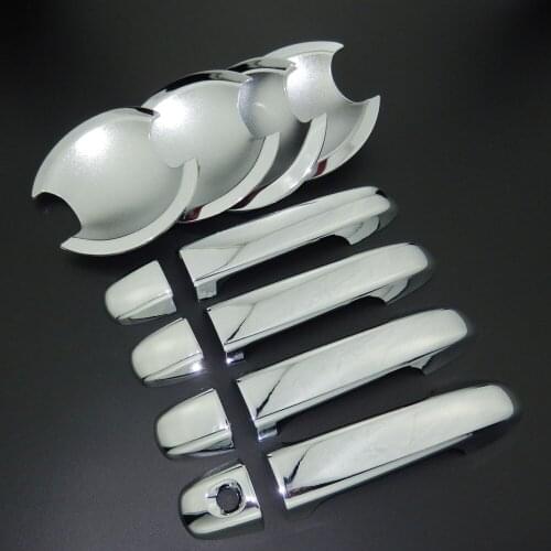 For Toyota Camry XV50 2012-2017 ABS Car Chrome Styling Side Door Handle Cover Trim & Door Bowl Cover 2013 2014 2015