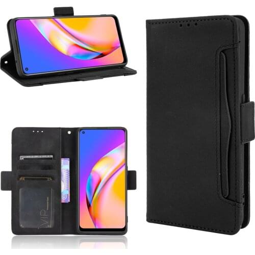 For Oppo Reno5 Z Case 6.43 inch Multi-function card slot Leather Book Flip Design Wallet Cover For Oppo Reno 5 Z CPH2211 Case