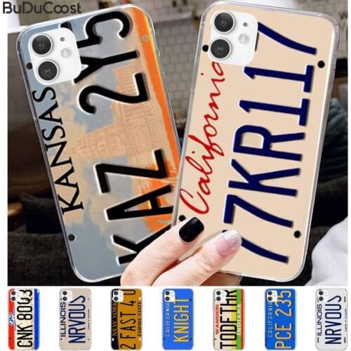 Supernatural License Plate KANSAS KAZ 2Y5 Phone Case for iPhone 11 12 pro XS MAX 8 7 6 6S Plus X 5S SE 2020 XR cover