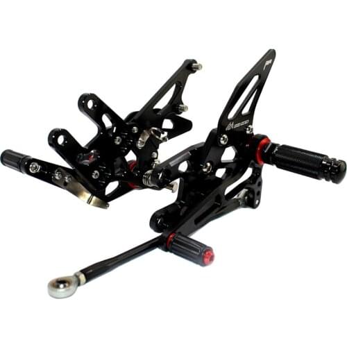 For Kawasaki ZX10R 2004 2005 CNC Adjustable Footrests Foot Pegs Rider Rearset Footrest Foot Rest