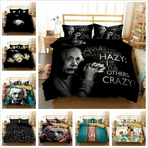 Relativity Physicist Home Textile Pillow Case 3D Bed Linen Duvet Covers Comforter Bedding Sets Bed Set Home Decor Bedding