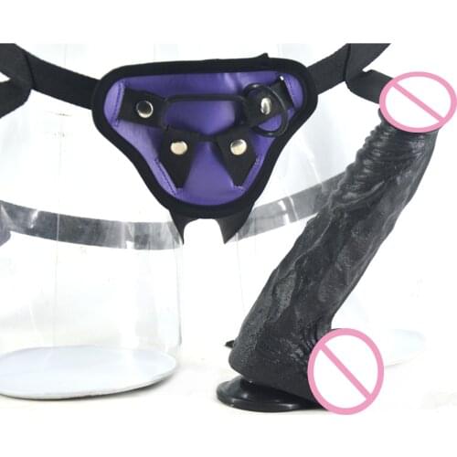 FAAK Black strapon dildo big dildo realistic dildo strap on penis removable huge dick sex toy for women discreet package