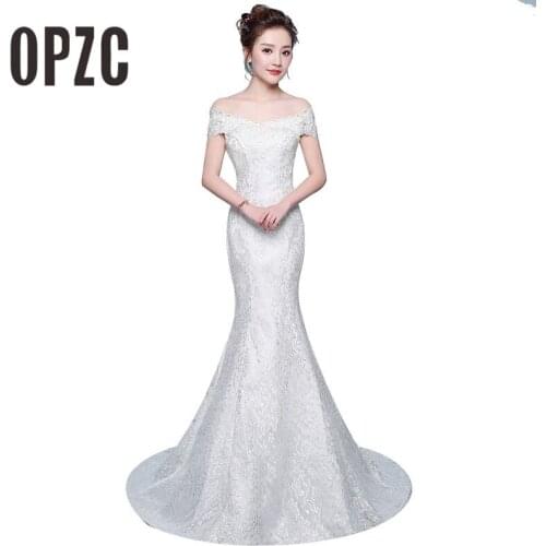 HPYFNSH Mermaid Silhouette Wedding Dresses