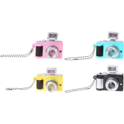 Creative Camera Led Keychains With Sound LED Flashlight Key Chain Funny Toy
