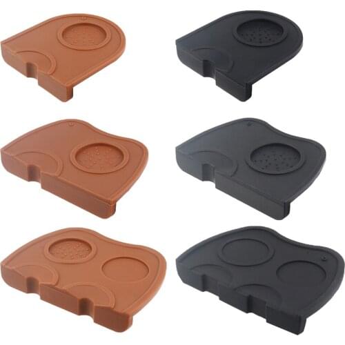 Hot Anti-skid Coffee Tamper Mat Coffee Tamping Holder Silicone Corner Pad Non-slip Espresso Coffee Pad Kitchen/Coffee Shop Tools
