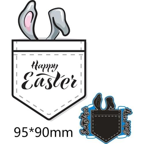 95*90mm Bunny ears frame new Metal Cutting Dies for decoration card DIY Scrapbooking stencil Paper Album template Dies