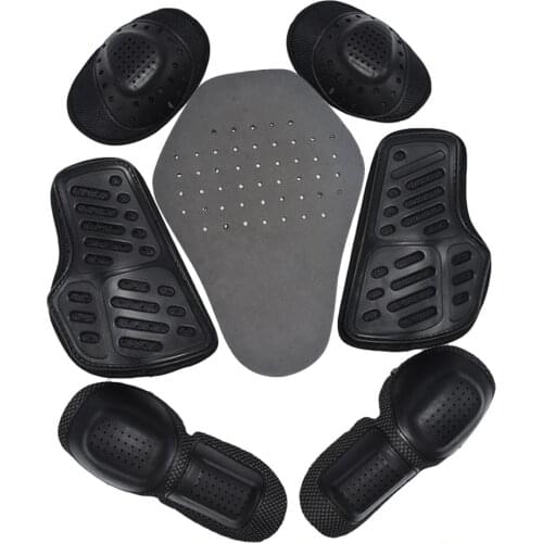 Motocross Chest pads Duhan 1 set motorcycle jacket built-in pads insert protective armor removable hard shell protectors