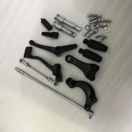 For Harley Sportster XL 883 1200 2004-2020 motorcycle Front Forward Controls Foot Rest Pegs Brake Pedal Shifter Linkage Set