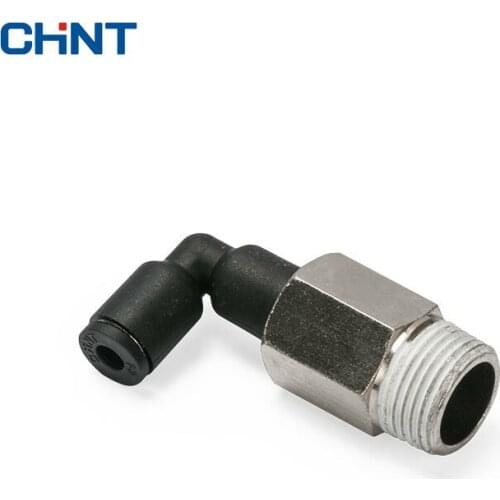 CHINT Pneumatic Fast Joint 90 Degree L Type Right Angle Lengthen Type Elbow Copper Hose Trachea Fast Insert