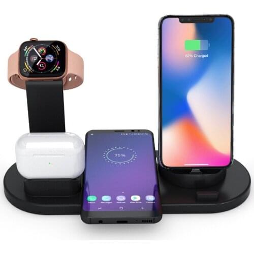 Wireless Charger Stand Suitable for Iwatch Airpods of Apple Mobile Phones Multifunctional Mobile Phone Wireless Charging Base