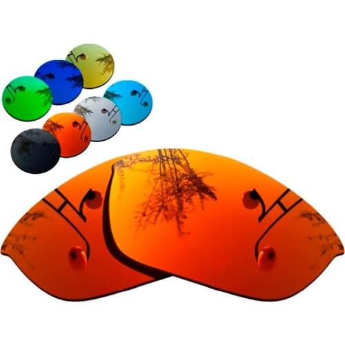 100% Precisely Cut Polarized Replacement Lenses for Half Jacket 2.0 Sunglasses Red Mirrored Coating Color- Choices