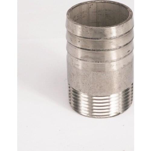 1-1/4" BSPT Male x Fit 1.6" I/D Hose Barb 304 Stainless Pipe Fitting Hosetail Connector Water Gas Oil