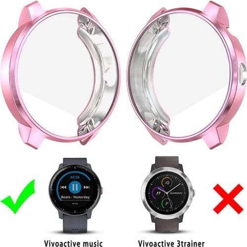 Silicone Shell Screen FilmFor Garmin Vivoactive 3 Music Anti Scratch Cover