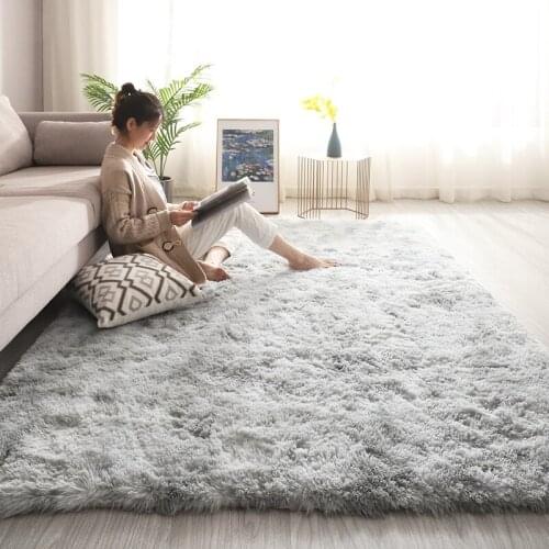 Nordic Ins Living Room Carpet Bedroom Bedside Plush Carpet Coffee Table Rug Luxury Furry Baby Nursery Decor Floor Carpet