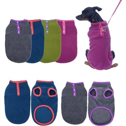 Pet Product Dog Clothes Autumn Winter Fleece Sweater Thick Warm Apparel Open Button Teddy Vest Cat Dogs Clothing Pet Accessories