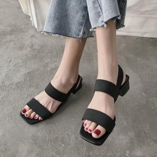 Shoes Women Slippers Red Sandals Womens Summer New Heel Sandals Sandales Femmes