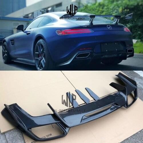 High Quality Carbon Fiber Car Body Kit Rear Diffuser Lip Car Styling For Mercedes-Benz GT GTS AMG R Style Body Kit
