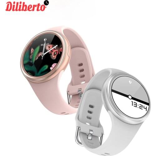Diliberto J2 Smart Watch Women 1.09 HD IPS Full Screen DIY Watch Face Full Metal Body Heart Rate Monitor for Womens Watches