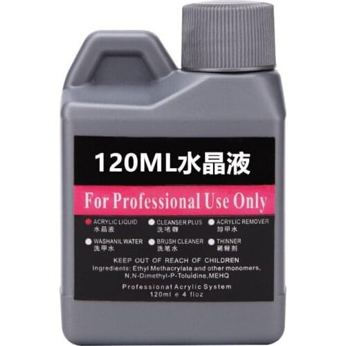 120/40ml Nailart Acrylic Liquid Monomer Professional EMA Extension Carving Monomer Salon-Supply Acrylic Nail Build Liquid 3fl.OZ