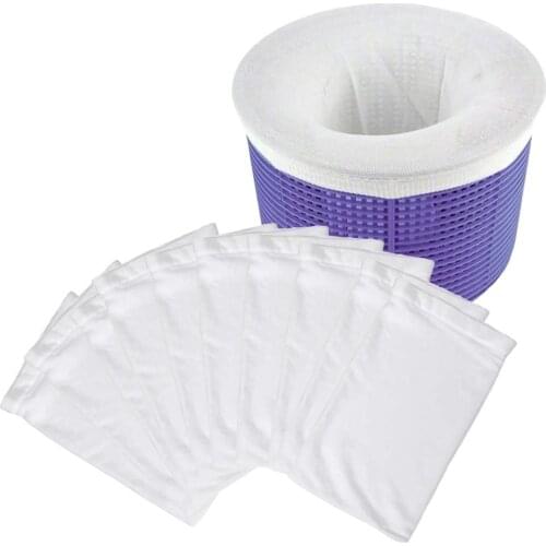 1/10/20/30 Pcs Swimming Pool Skimmer Socks Elastic Pool Filter Saver Socks Net For Filters Baskets Swimming Pool Accessories